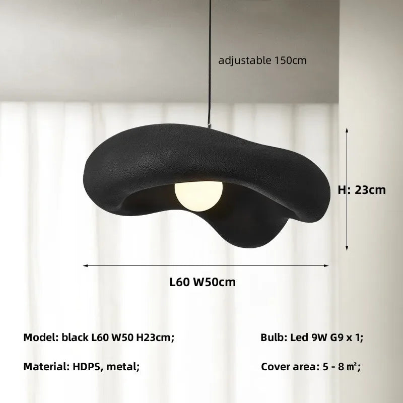 Wabi-sabi Resin Pendant Light | Hand-cast Organic Hanging Lamp Nine Colours Dining Room & Bedroom Casalolalights Luxury