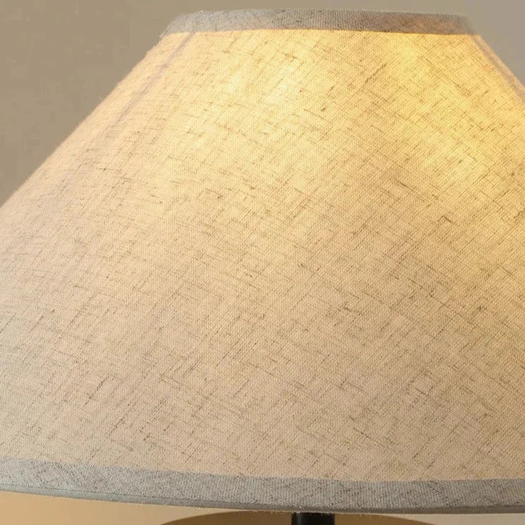 Wabi Sabi Table Lamps Hislin Series | Black and White Available | Ceramic Lamp Minimalist Tones