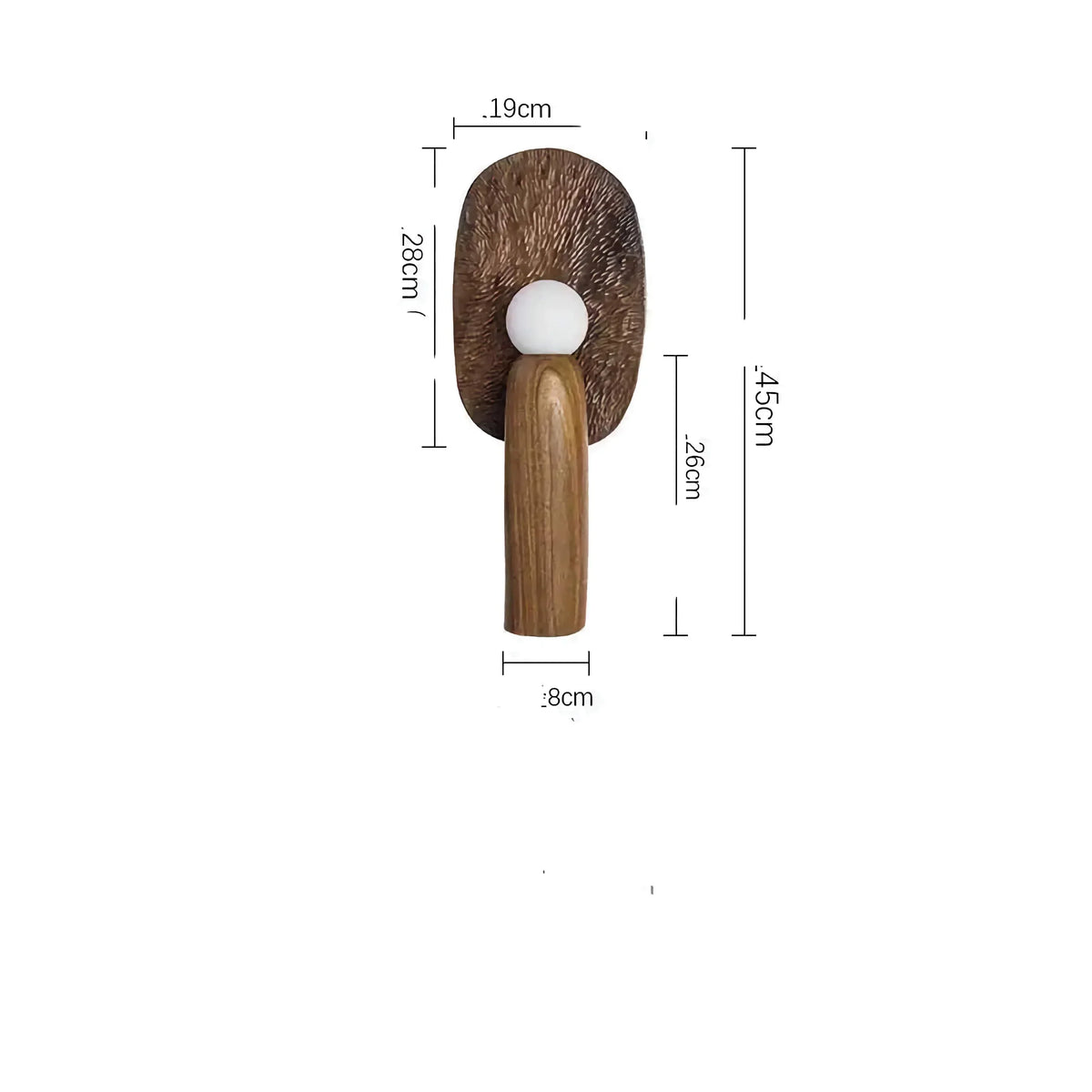 Wood Desk Lamp | Japandi Wabi-sabi Solid Task Shadeless Minimalist Office Living & Bedroom Casalolalights Luxury Lamps