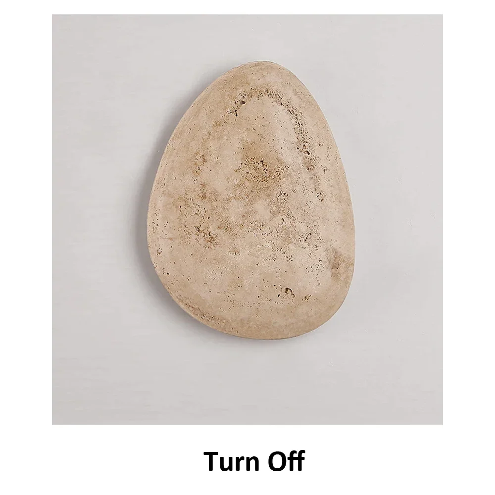 Waterproof Travertine Wall Light Ip65 | Yellow Stone Outdoor Sconce Wabi-sabi Bathroom & Patio Casalolalights Luxury