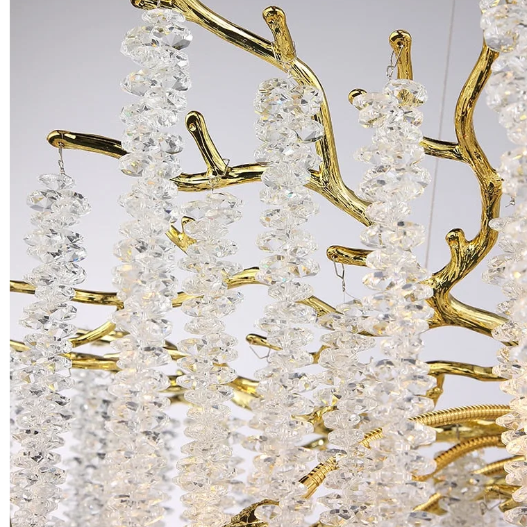 Real Crystal Chandelier | Wisteria Luxury Lighting for Stairs Living Room Restaurants