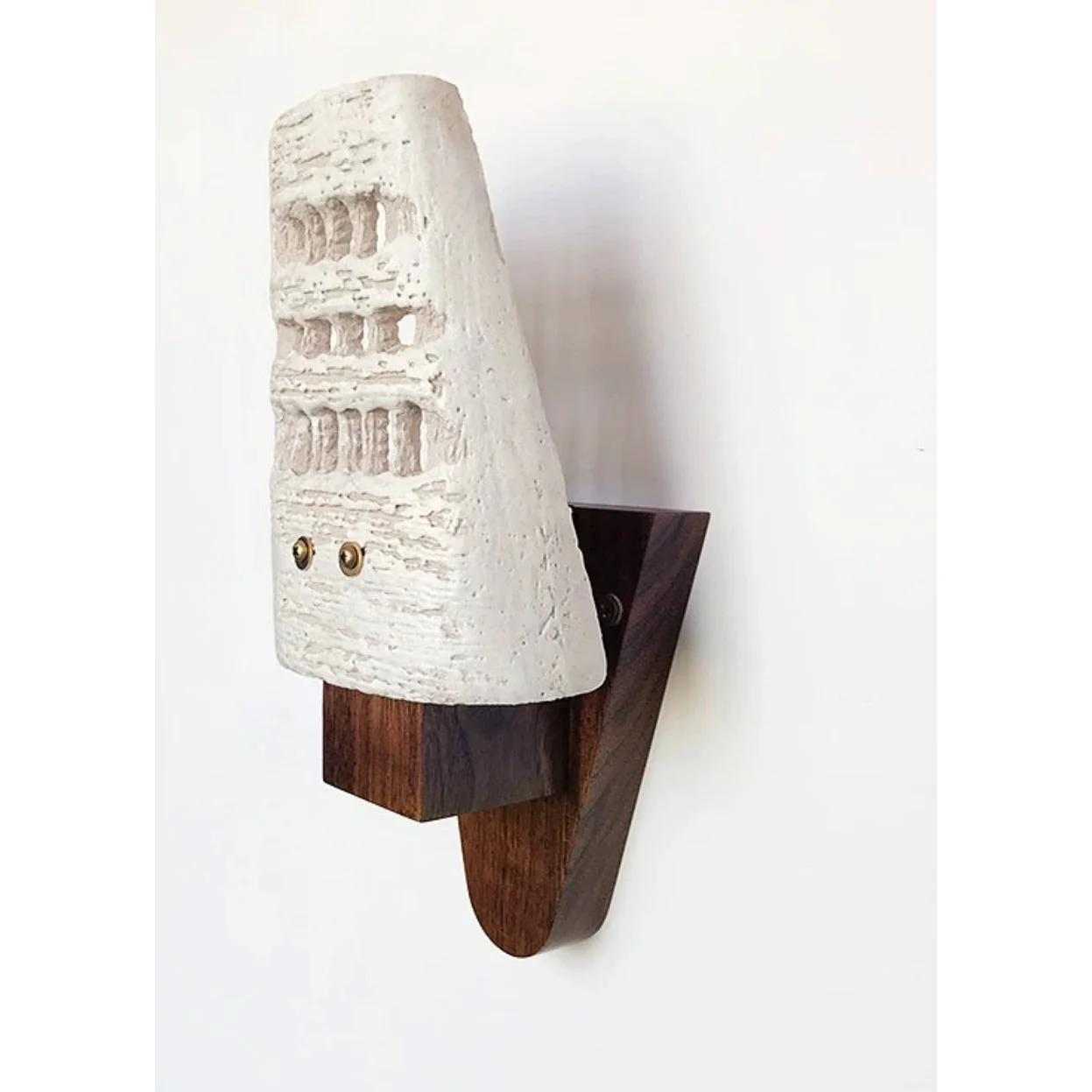 Wood Ceramic Wall Lamp for Modern Minimalist Interiors