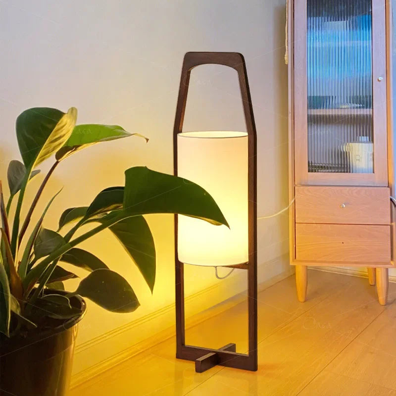 Wood Floor Lamp Japandi Lamps For Living Room Bedroom - Minimalist Table Lamps