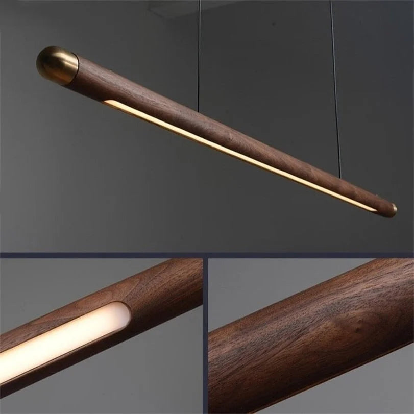 Wood Kitchen Linear Pendant Lighting Contemporary Decor Casalolalights Luxury Lamps for Interior Designers