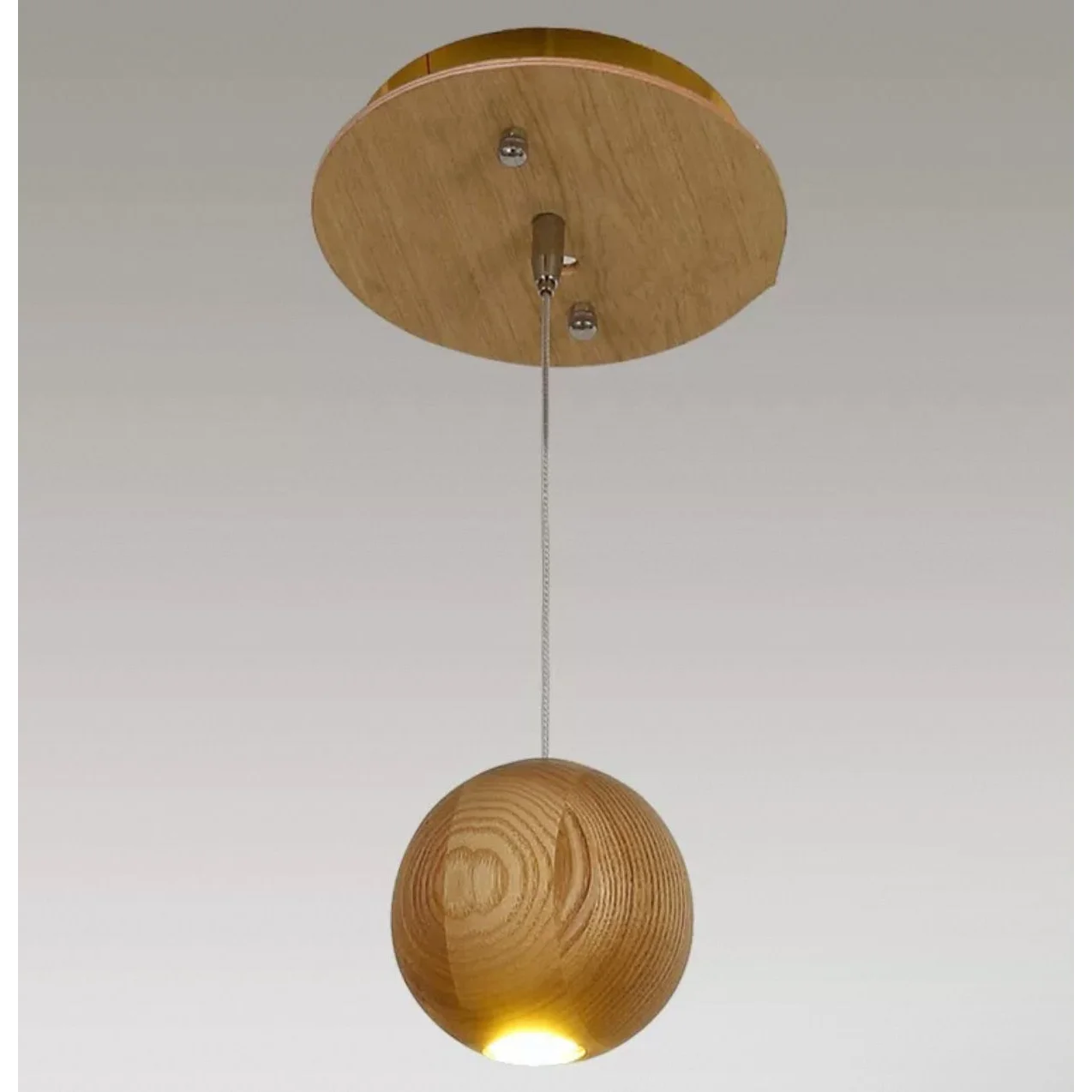 Wooden Sphere Pendant Lights for Dining Room Stairs Living