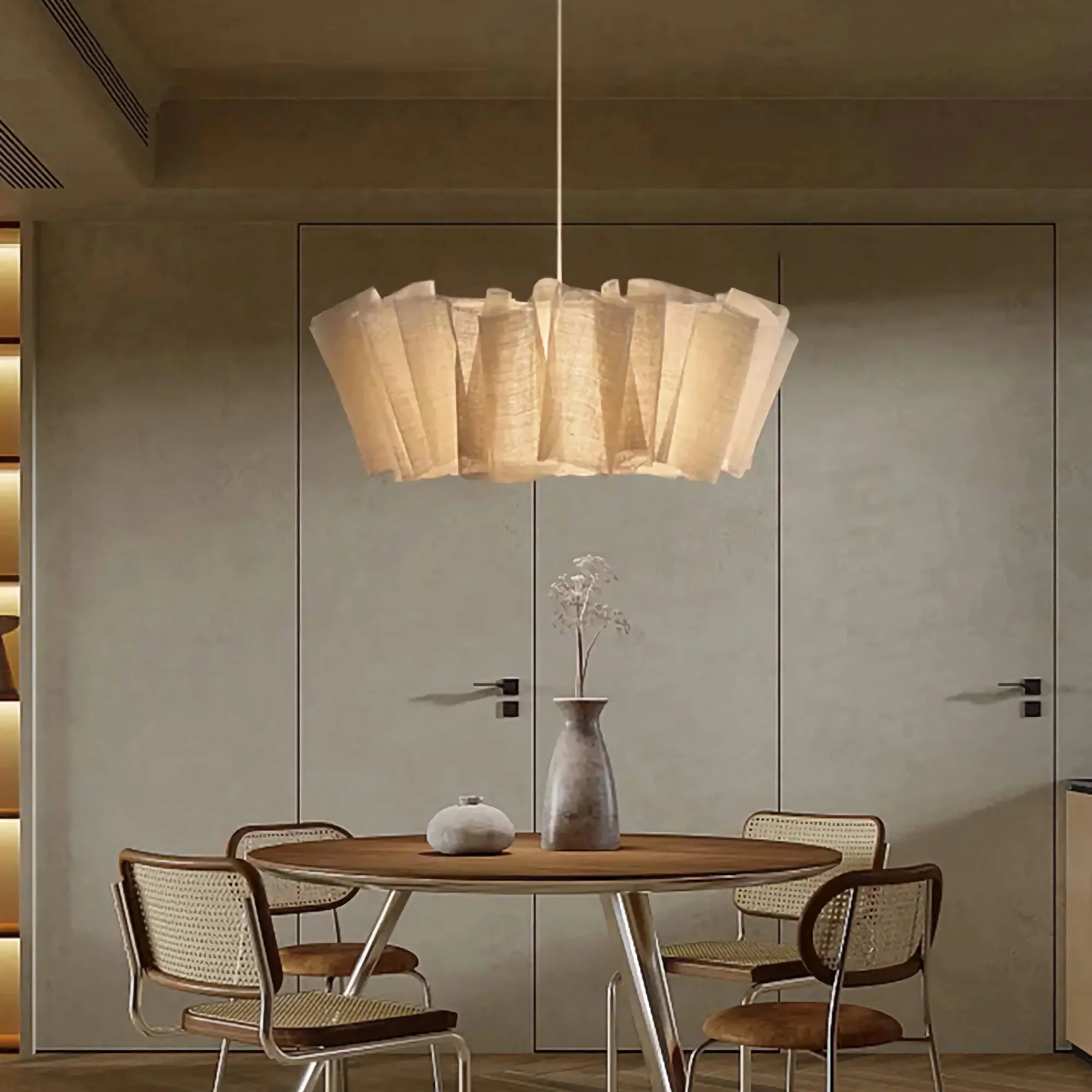 Woven Abaca Pendant Light | Handmade Japandi Hanging Lamp for Kitchen Dining & Bedroom Minimalist Boho Casalolalights