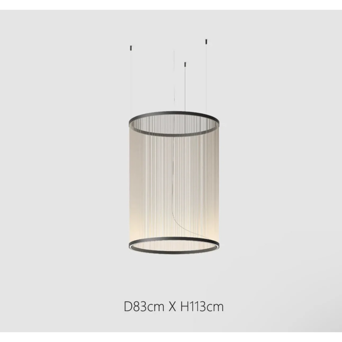 Woven Thread Pendant Light | Hand-wound Textile Shade D37-d83 Red Green or Cream Dining Casalolalights Luxury Lamps