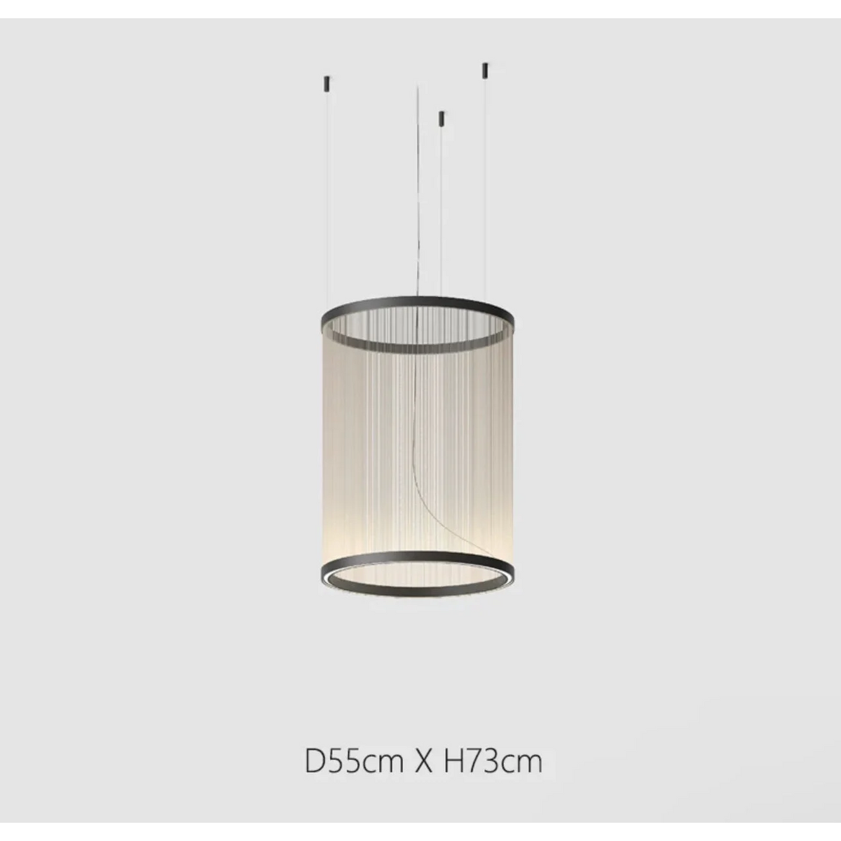 Woven Thread Pendant Light | Hand-wound Textile Shade D37-d83 Red Green or Cream Dining Casalolalights Luxury Lamps