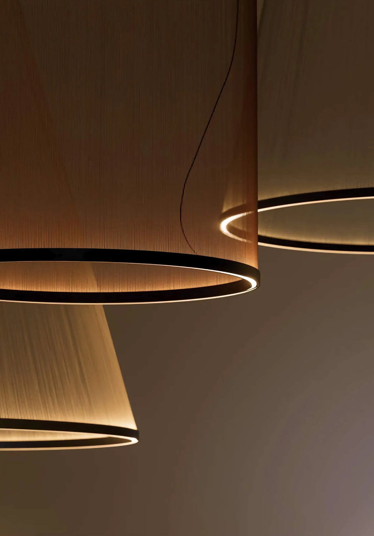Woven Thread Pendant Light | Hand-wound Textile Shade D37-d83 Red Green or Cream Dining Casalolalights Luxury Lamps